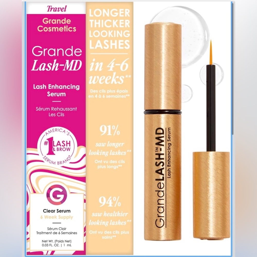Grande Cosmetics GrandeLASH-MD Lash Enhancing Serum, Longer, Fuller Lashes